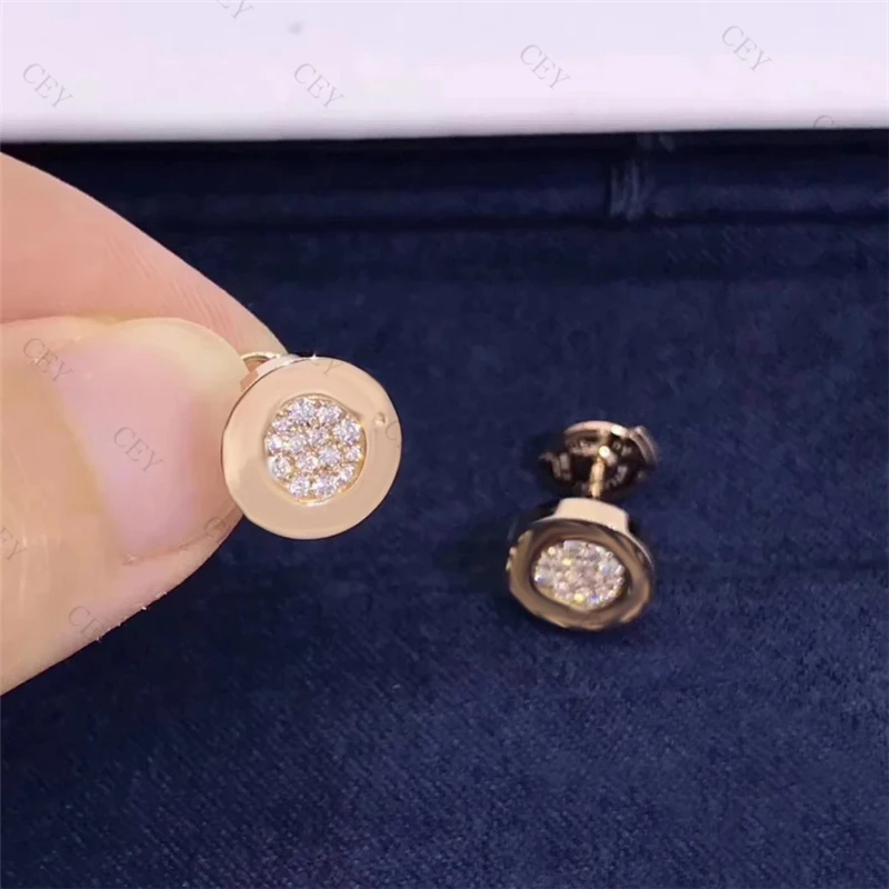 

S925 sterling silver brand earrings ceramic gypsophila brick ladies earrings banquet to attend holiday gifts simple personality