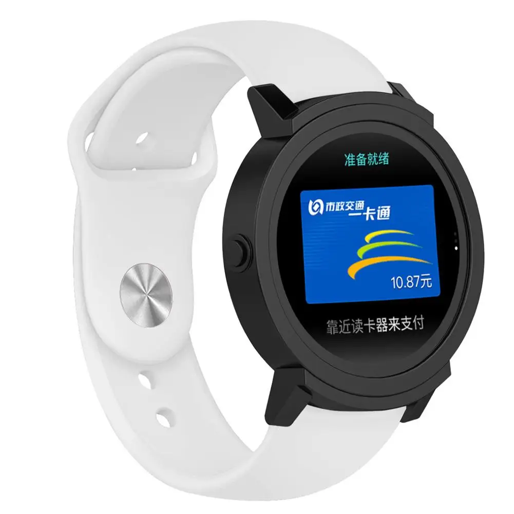 Цветной мягкий силиконовый браслет 20 мм ремешок для часов TicWatch E 2 сменный