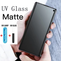 uv liquid matte anti peep privacy screen protector for samsung s21 s20 s10 s8 s9 plus note 8 9 10 pro 20 ultra tempered glass