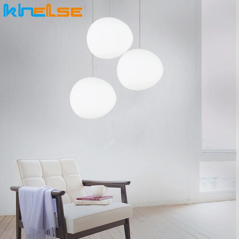 Современный минималистичный креативный Круглый глобус Pebble glass Hanglamp итальянский