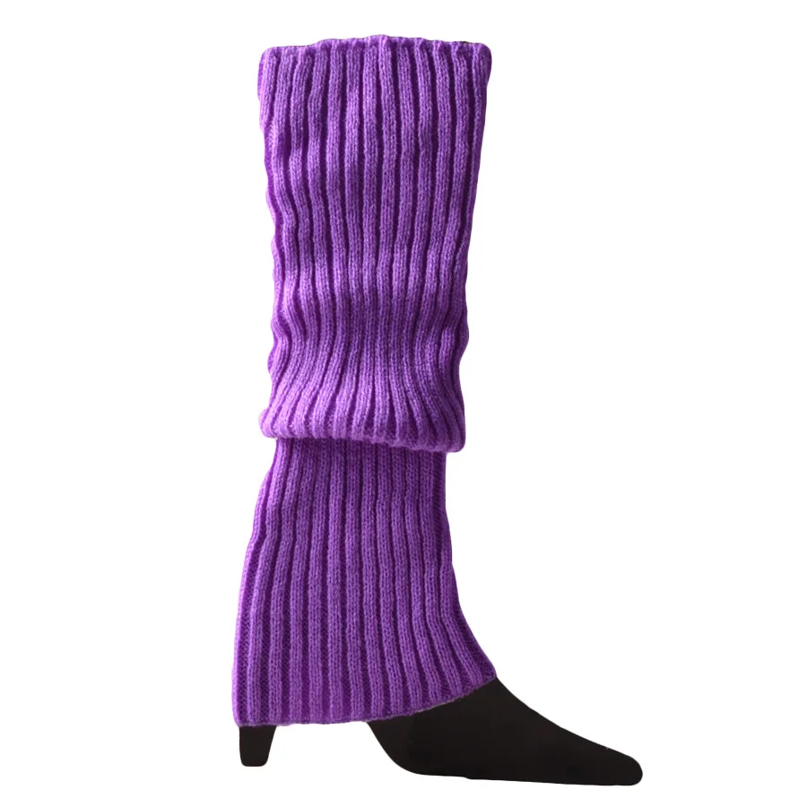 

2pcs Women Candy Color Knit Winter Leg Lolita Warmers Loose Style Lady Boot Knee High Boot Stockings Leggings Warm Boots Leg