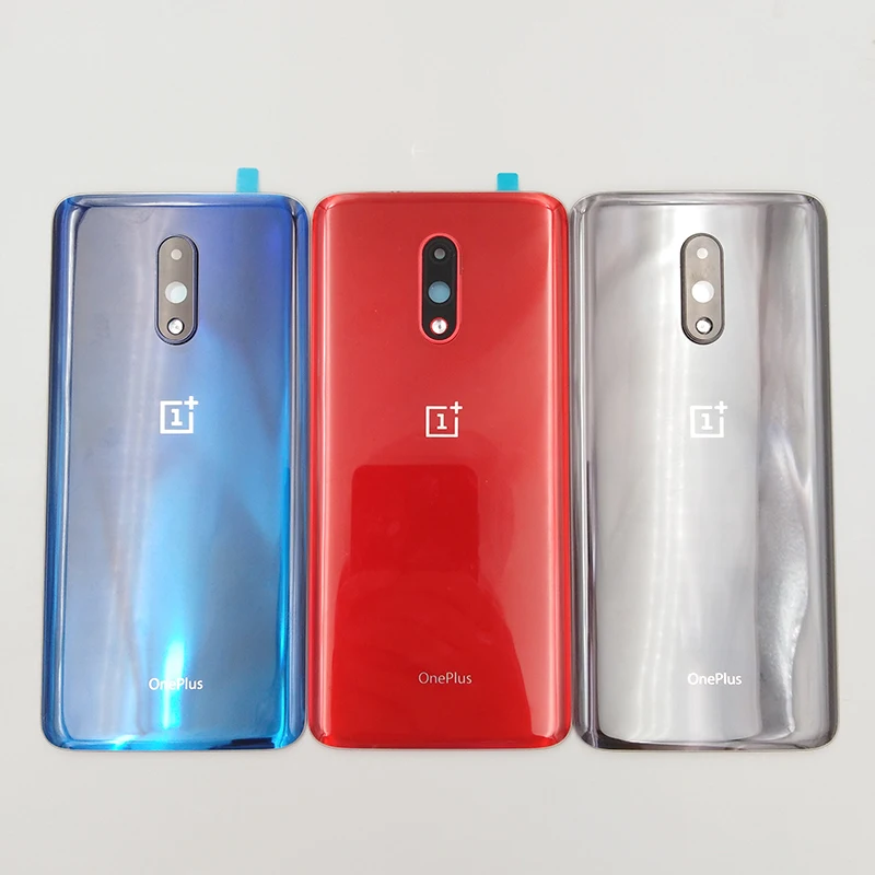 Стеклянная задняя панель Oneplus 7 Крышка корпуса Сменный Чехол для аккумулятора