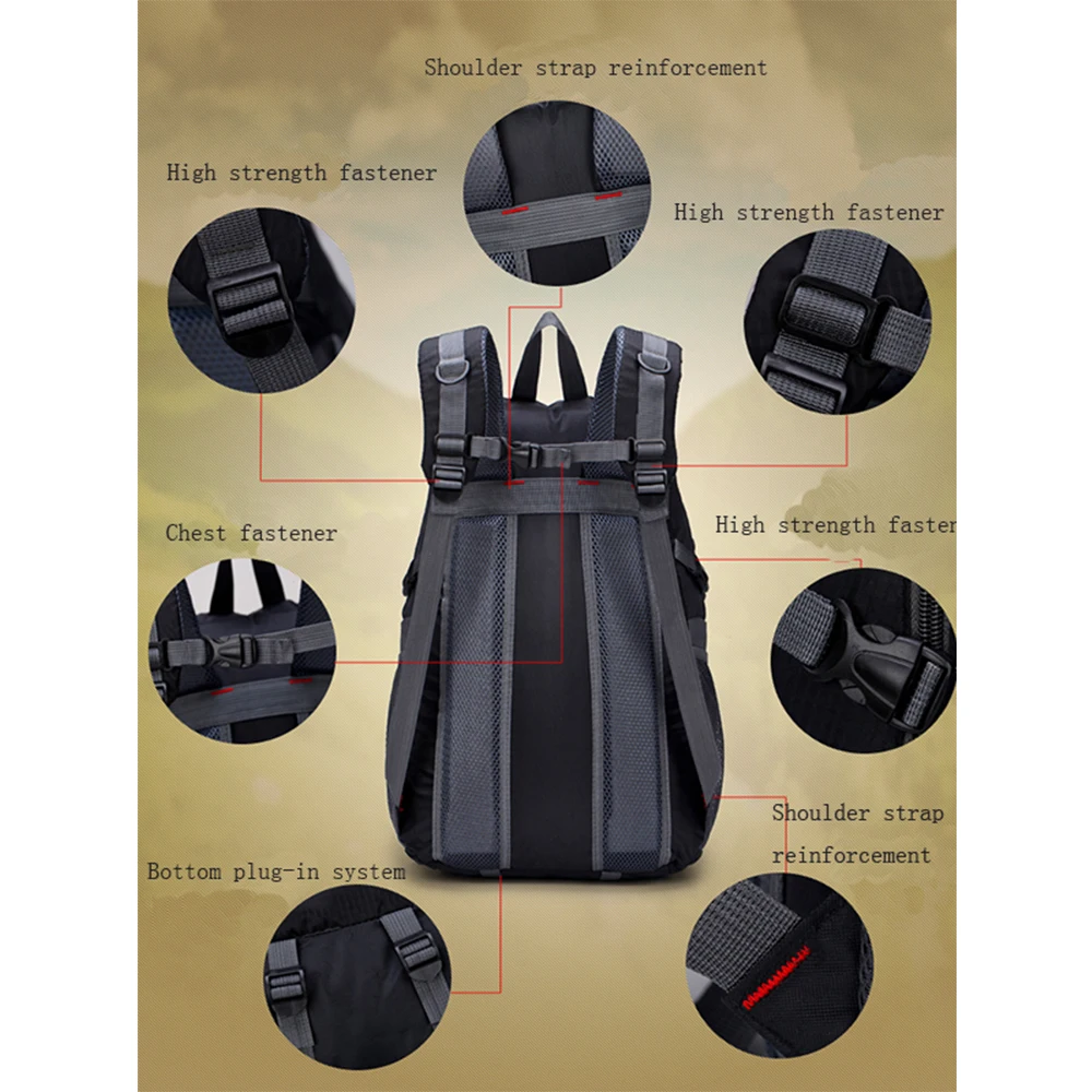 Водонепроницаемый альпинистский походный рюкзак для мужчин и женщин наружный