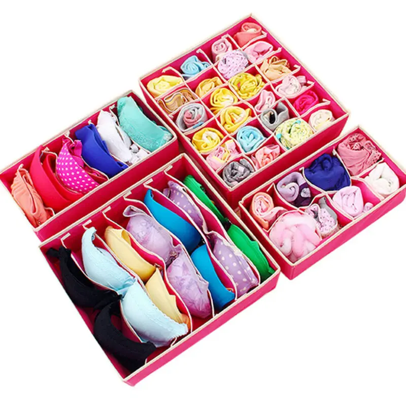 Складные органайзеры для нижнего белья разделители шкафа органайзер хранения