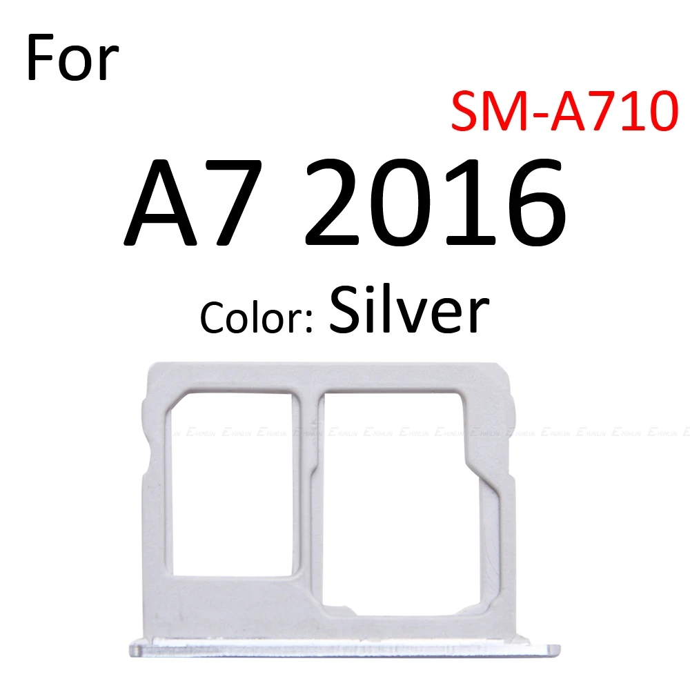 Разъем адаптер для Samsung Galaxy A3 A5 A7 2016 A710 A510 A310 Micro SD/Sim карта|Шлейфы мобильных