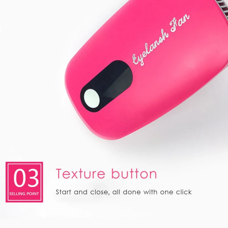 

Eyelash Fan Extension Dryer Eyelash Extension Rechargeable Handheld Mini Fan Lash With Built In Sponge Perfect