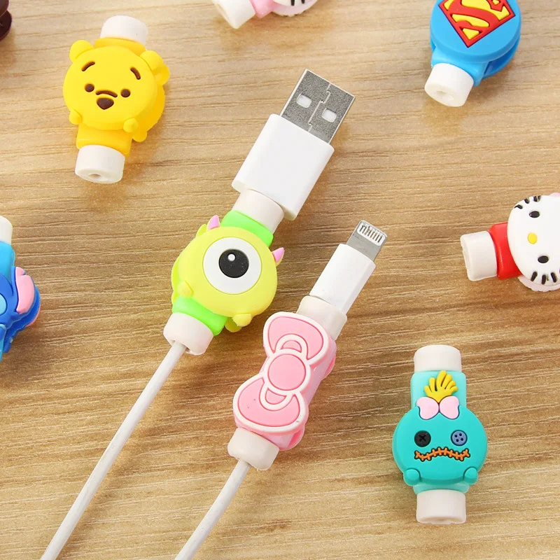 Милый мультяшный 8-контактный протектор кабеля USB-кабель намотка чехол для iPhone 11 X