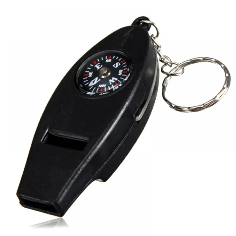 5 в 1: компас свисток термометра Лупа Универсальный многофункциональный