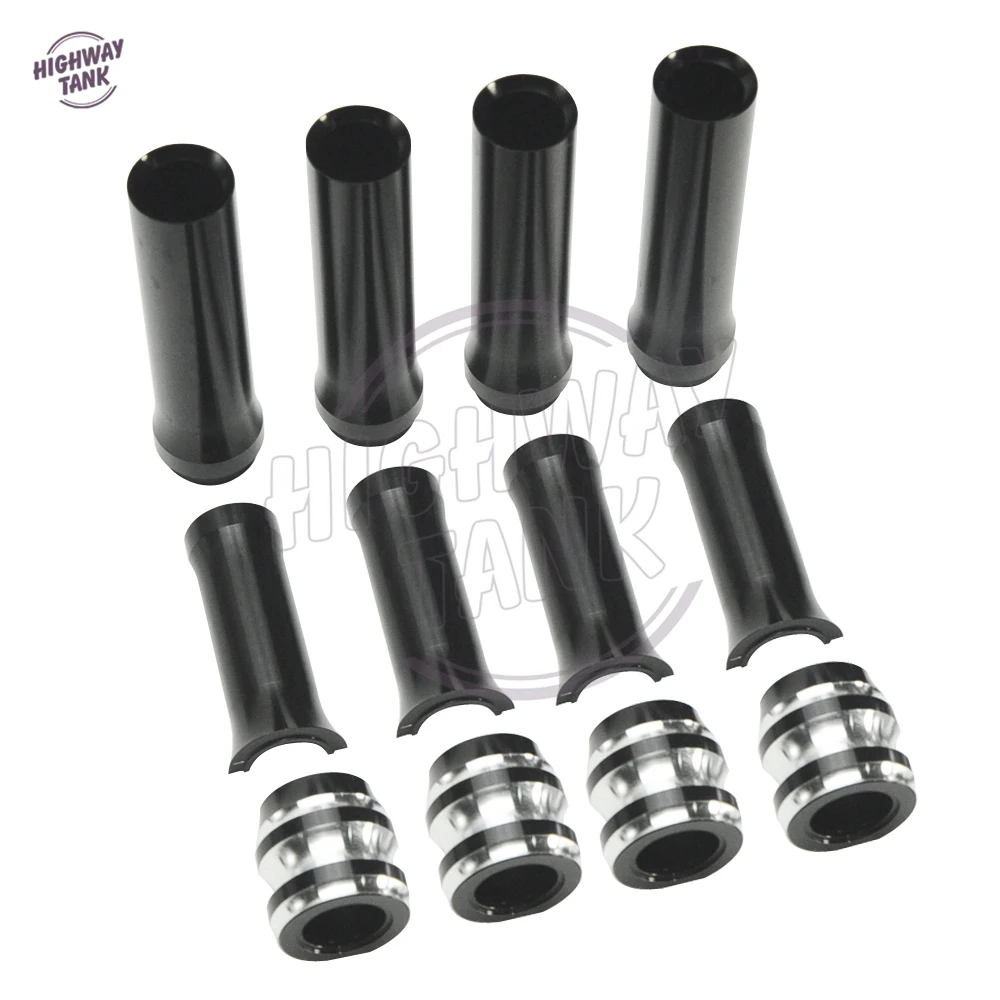 

Cut Black CNC Aluminum Motorcycle Pushrod Tube Covers Lower Case for Harley Dyna Softail Touring Twin Cam 1999-2017