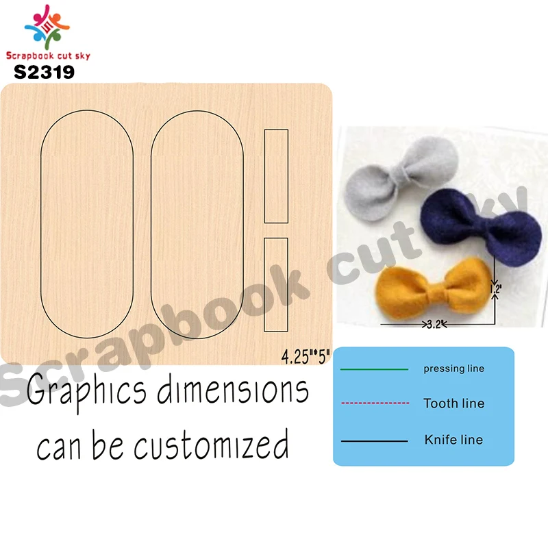 Лук S2319 деревянные аксессуары для высечки стальной штамп | Дом и сад