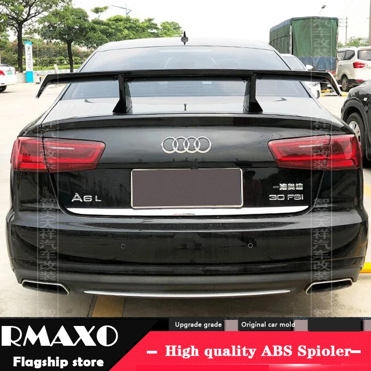 

Универсальный Спойлер для Audi A6 седан TF 2006-2018 Audi A7 A8 спойлер из АБС-пластика Автомобильный задний цветной спойлер