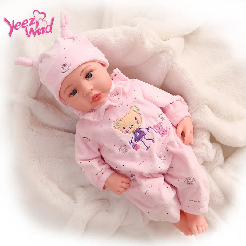 

45 см ITOUCH Function Baby Dolls speak papa mama laughing crying Silicone Reborn Super Baby Lifelike Baby Boneca Kid Gift
