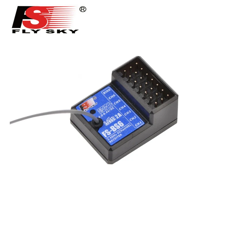 Receptor de FS-BS6 FlySky, transmisor de FS-GT5, 2,4 Ghz, 6 CANALES, AFHDS2, para FlySky FS-IT4S-3