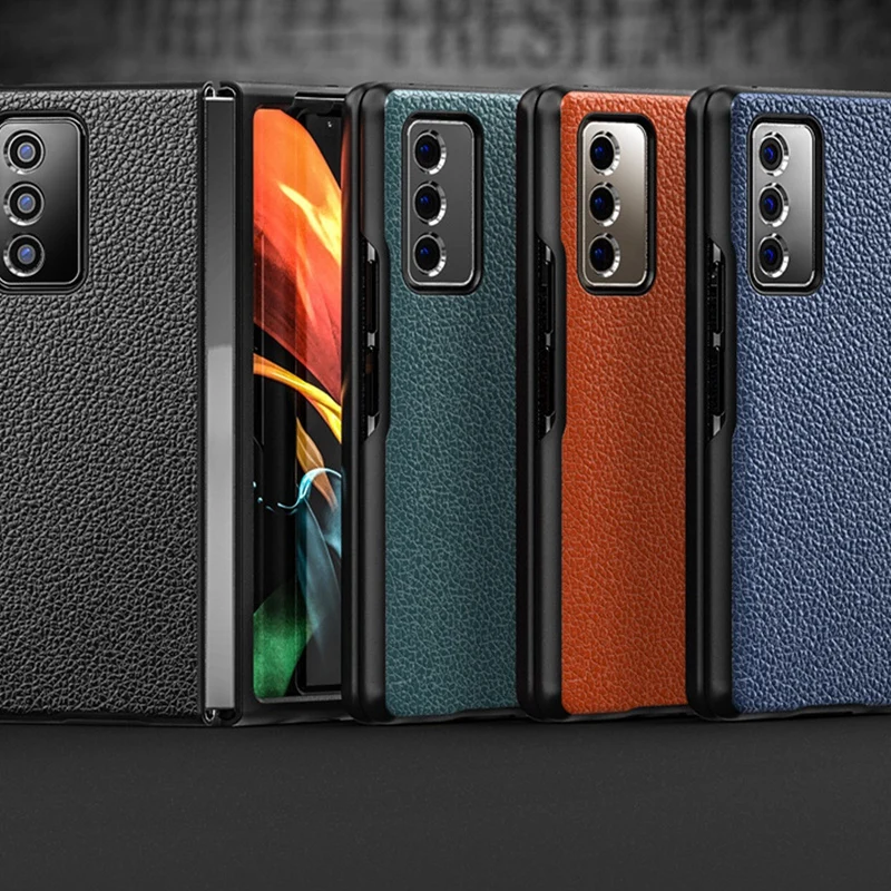 

Case for Samsung Galaxy Z Fold 2 Explosion Proof Flip Cover Luxury Leather Shell for Galaxy Z Fold 2 Case