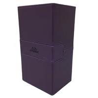 large size mtg pokemon yugioh deck box card case binder board game holder purple color 200