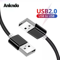 usb to usb extension cable usb2 0 type a male to male data cable for radiator hard disk webcom camera nylon cord extender wire