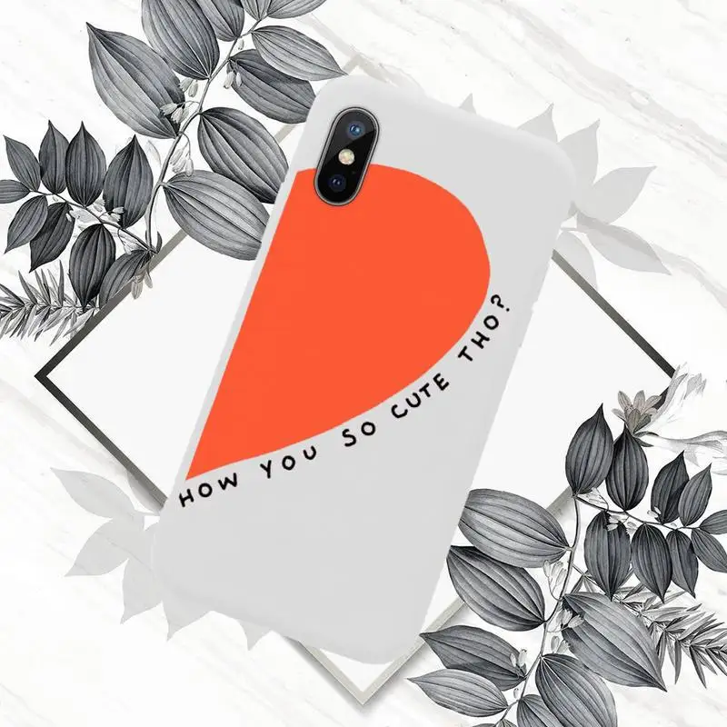 

Cute Love Heart Phone Case White Candy Color for iPhone 11 12 mini pro XS MAX 8 7 6 6S Plus X SE 2020 XR
