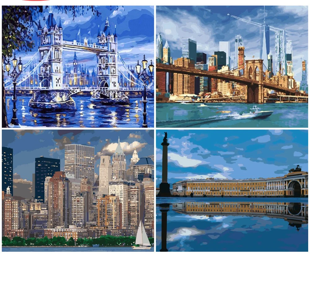 

CraftArtGo картина по номерам пейзаж рисунок на холсте Ручная роспись подарок алмазов картина по номерам водопад комплекты, украшение для дома