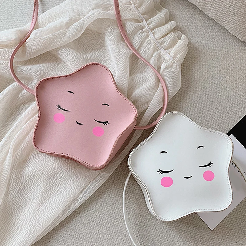 Сумка кросс боди в форме звезд для девочек милый мультяшный Детский кошелек