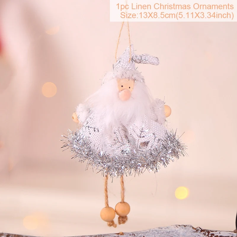 Huiran Merry Christmas, Санта-Клаус, лося, украшения, деревянные елки, украшения для дома,, Рождественский Декор, подарок на год - Цвет: Christmas angel 12