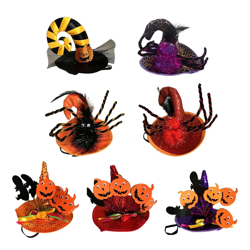 Тыква паук волшебник шляпа для домашних животных кошек маленькая собака кошка
