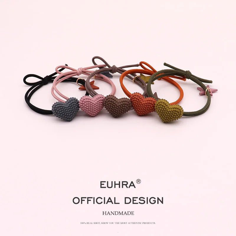 EUHRA 5 цветов ободок для волос с сердечками и звездочками эластичная повязка