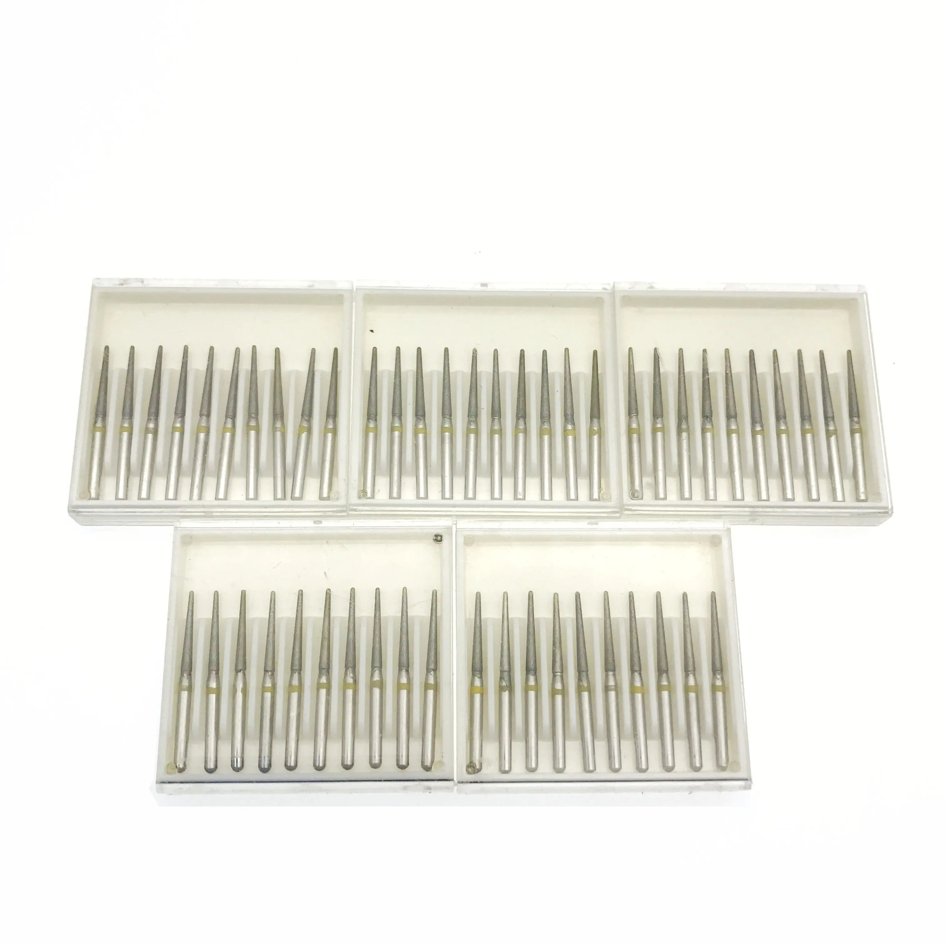 50 шт. стоматологических алмазных боров (зернистость желтый/ультратонкая 1 6 мм