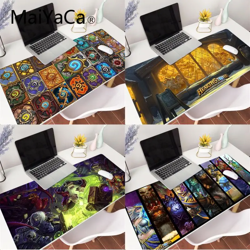 

MaiYaCa Hearthstone game Laptop Gaming Mice Mousepad Gaming Mouse Pad Large Locking Edge Keyboard Deak Mat for Cs Go LOL