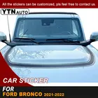 Автомобильная капота ковш наклейка гонки полоса графический винил крутые автомобильные наклейки украшение автомобильные аксессуары для Ford Bronco 2021 2022