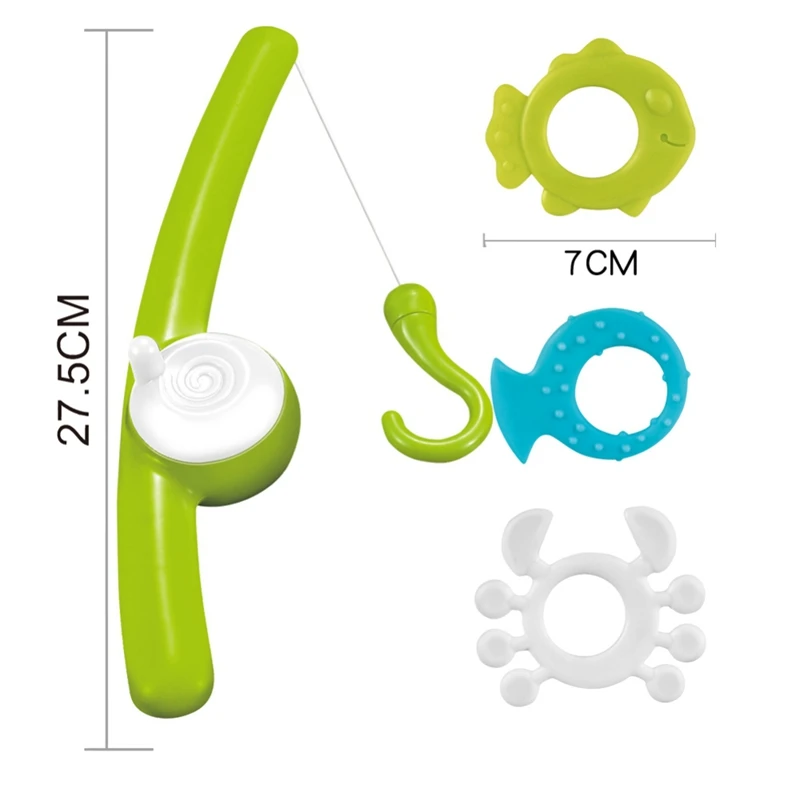 

YD-Baby Water Toys Fun Fishing Swimming Pool Bath Toys For Kids Pick Up Spray Educational Toys