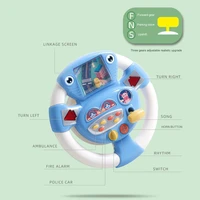 looping road scene various sound effects realistic car steering wheel toy steering wheel toy for children