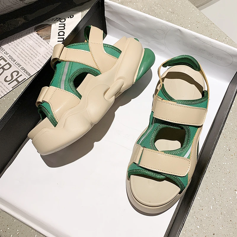 

New Designer Sandals Women 2021 Platform Wedge Open-Toed Ladies Sandals Outdoor Platform Shoes Women Sport Beach Sandalias Mujer