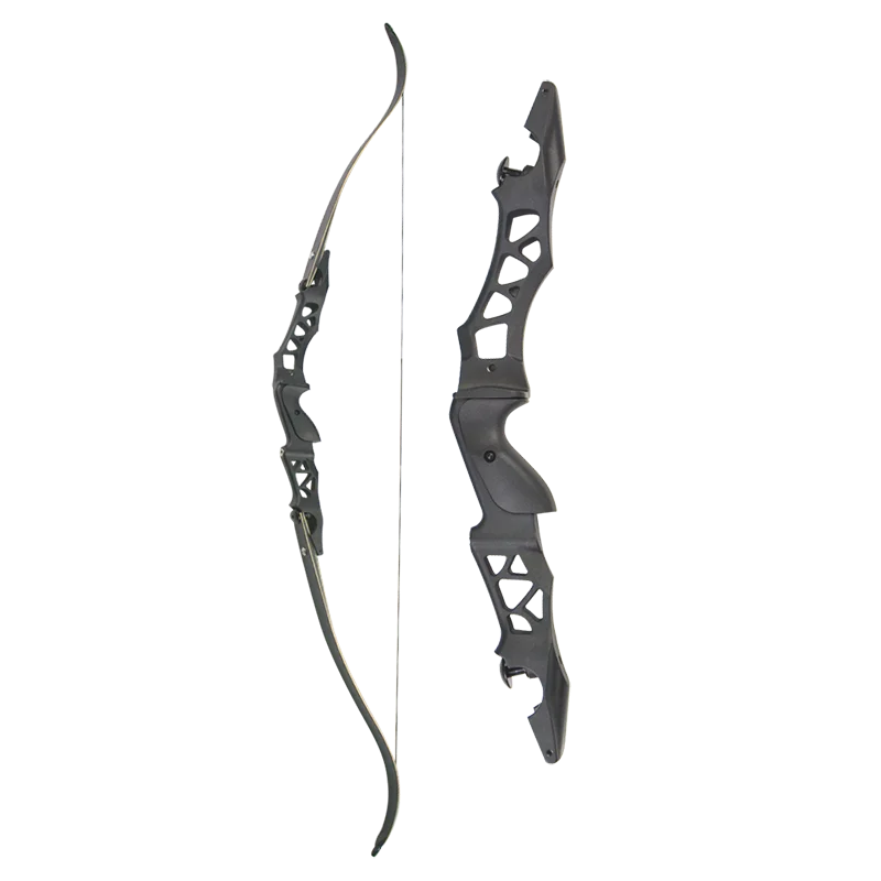 black 35lbs 64 ''охотничий Рекурсивный лук 30/35/40/45/50/55/60Lbs для стрельбы из лука с подставкой для стрелы из алюминиевого сплава ILF Riser Takedown лук открытый аксессуар - Цвет: black 35lbs