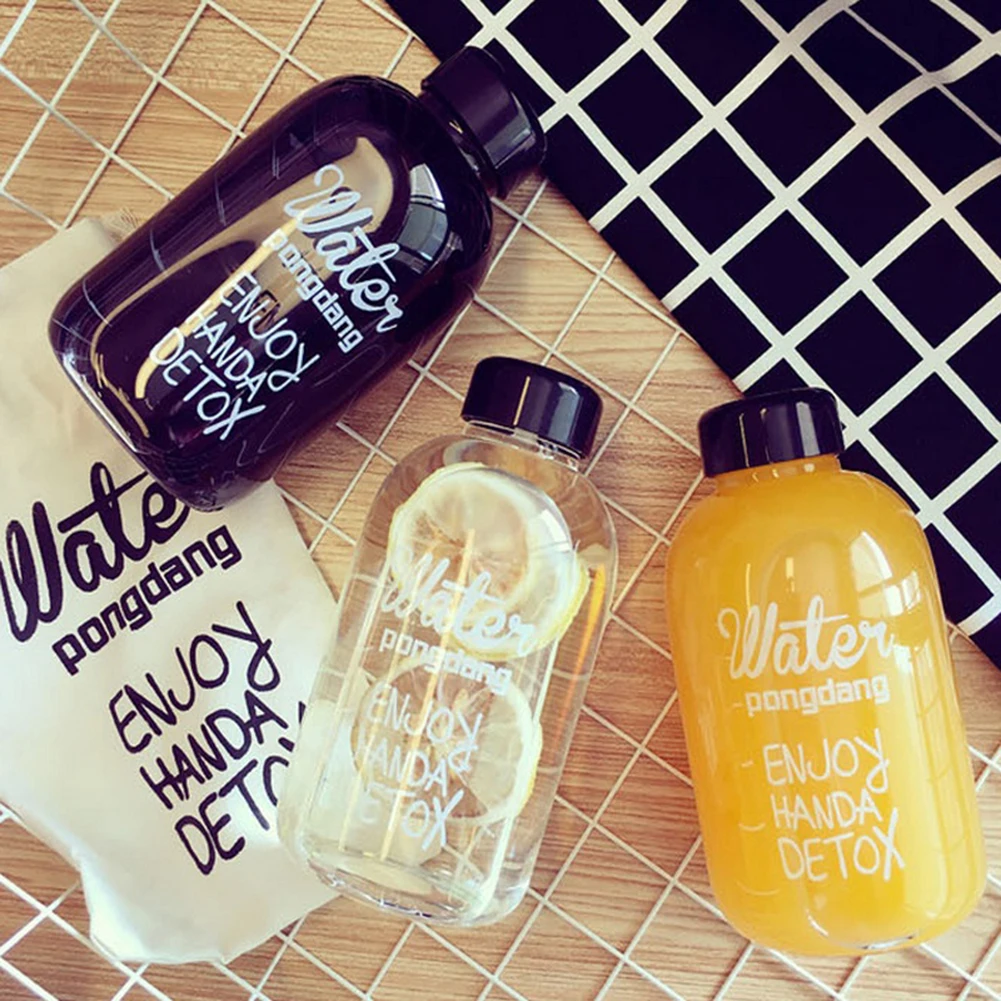 600/1000 мл Изысканная портативная бутылка большой емкости для питья дорожная