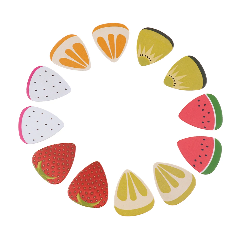 

12pcs Colorful Guitar Pick Plectrum for Acoustic Folk Guitar Ukulele