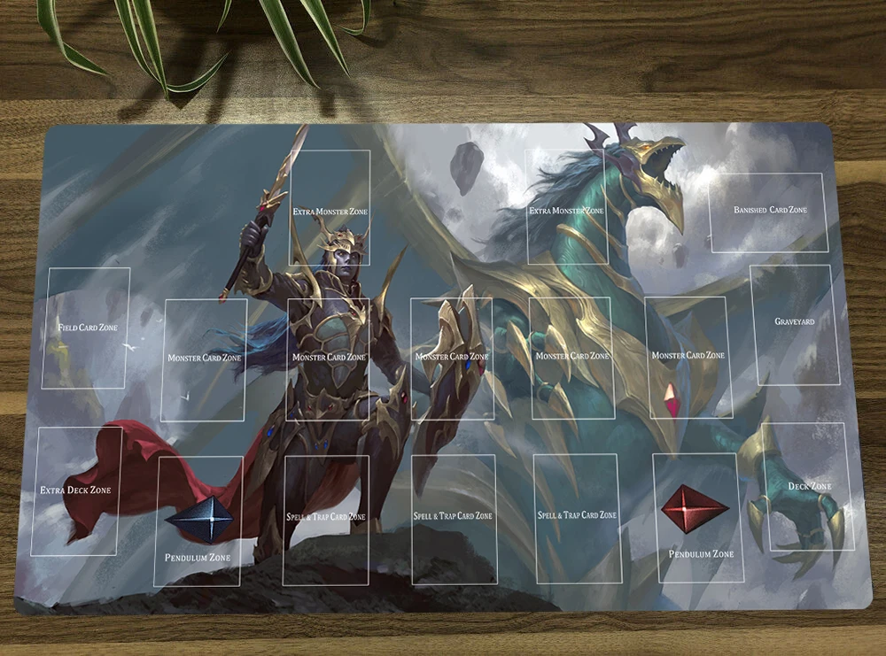 

YuGiOh Black Luster Soldier TCG Mat Trading Card Game Mat CCG Playmat Rubber Mouse Pad Desk Play Mat 60x35cm Free Bag