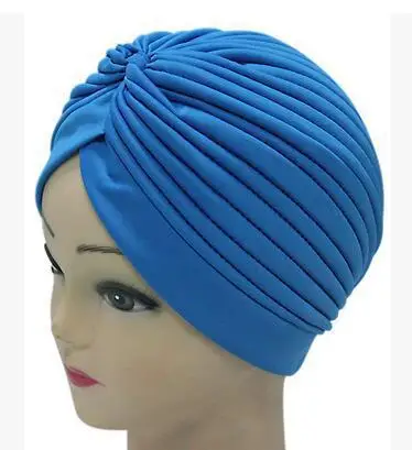 

Women Solid Color Muslim Turban Cap Elastic Stretchy Beanies Hat Turban Hat Women Stretchy Soft Indian Style Turba Chemo Cap