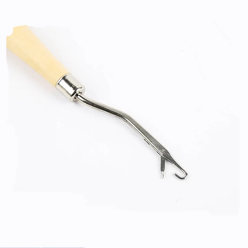 

2PCS Latch Hook Rug Kits DIY Latch Crochet Hook Wooden Handle Needle Puller Tool for Canvas Mat Rug Craft Handmade Tools
