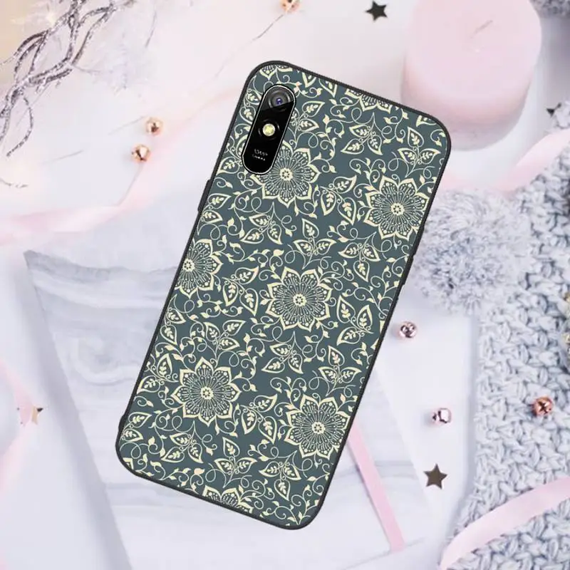 

Floral flower Phone Case For Xiaomi Mi Redmi Note 7 8 9 pro 8T 9T 9S 9A 10 Lite pro