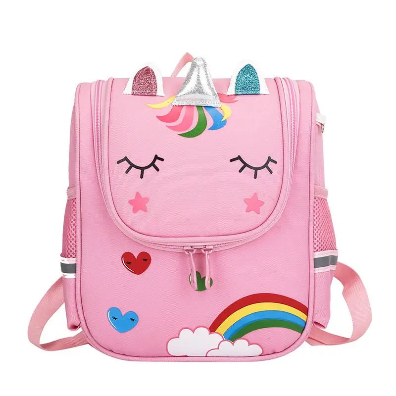 Детские школьные ранцы нейлоновые детские сумки с мультипликационным рисунком