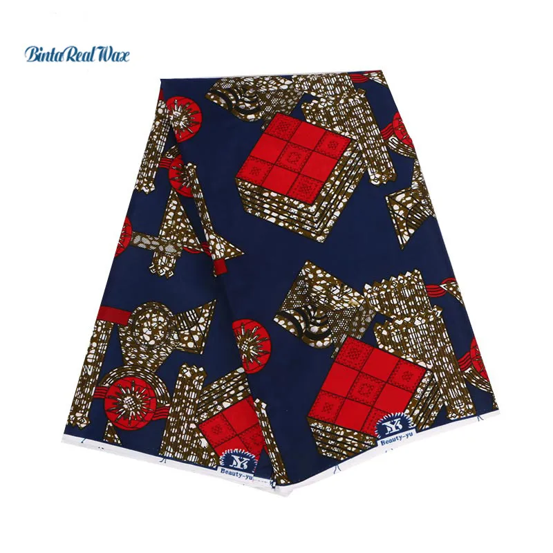 Ткань из полиэстера с воском в африканском стиле вечерние платья высокого