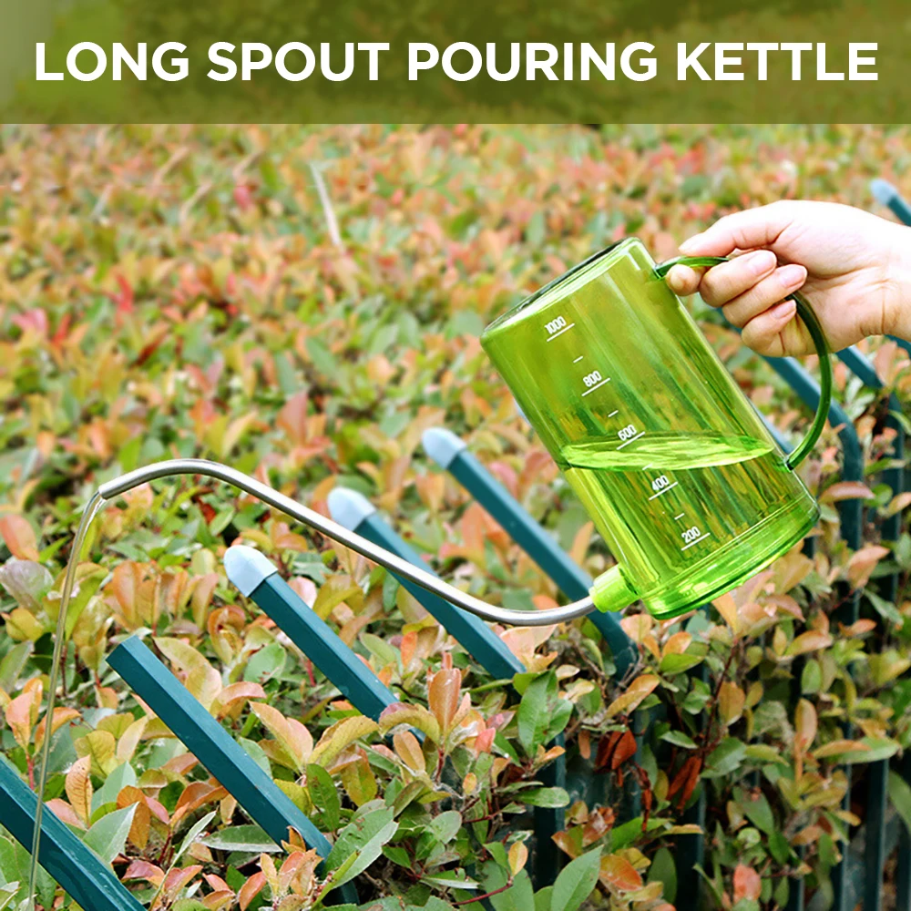 

1l Long Mouth Watering Can Practical Flowers Gardening Tools Handle Plastic Plant Sprinkler Potted Home Kettle Irrigation