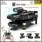 Квадрокоптер WLRC KAI ONE PRO MAX 8K Профессиональный с GPS, двойной камерой и 3-осевым шарнирным подвесом, бесщеточным Мотором и дистанционным управлением, 1,2 км, игрушки для мальчиков