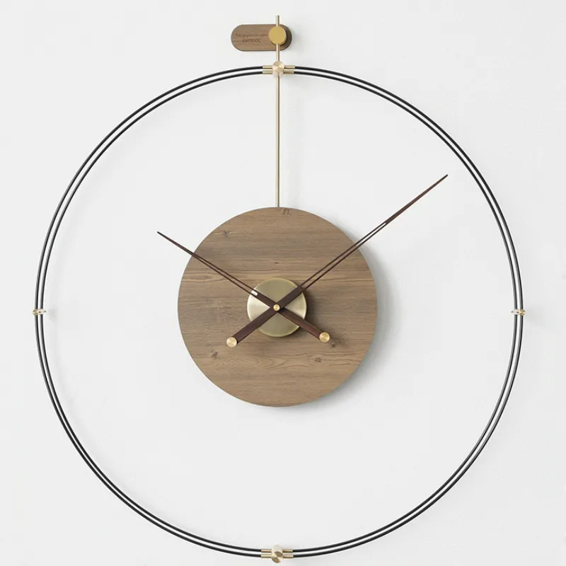 

Nordic 3d Wall Clock Modern Design Wooden Metal Silent Watch Luxury Creative Clocks Wall Home Decor Living Room Art Decoracion
