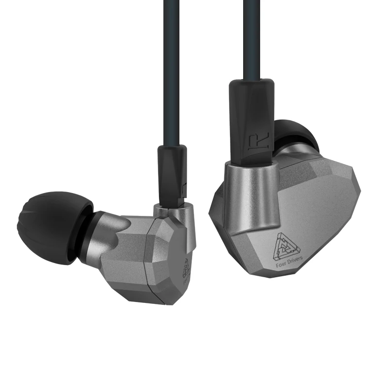 KZ ZS5 Hybrid Earphones 2DD+2BA Dynamic Balanced Armature Sport Earphones Noise Isolating In Ear Headset HiFi Music Earbuds ZS6
