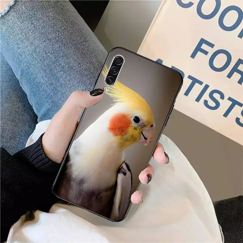 

Cute animal Chubby Cockatiel Phone Case For Samsung galaxy S 9 10 20 A 10 21 30 31 40 50 51 71 s note 20 j 4 2018 plus
