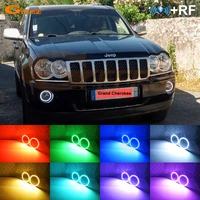 for jeep grand cherokee iii wk 2005 2006 2007 2008 2009 rf remote bt app multi color ultra bright rgb led angel eyes kit