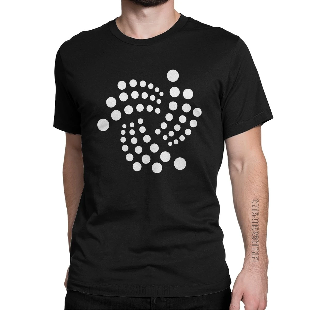 

Fashion IOTA Giant Crypto Bitcoin T-Shirts Men Crewneck Pure Cotton T Shirt Ethereum Classic Tee Shirt Printed Clothes