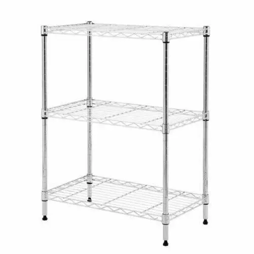 

3-уровневый стеллаж из проволоки, Регулируемая металлическая полка, стеллаж, кухонный органайзер для хранения