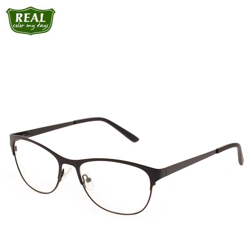 2019 однотонные Модные Ретро кошачий глаз женские металлические оправы из